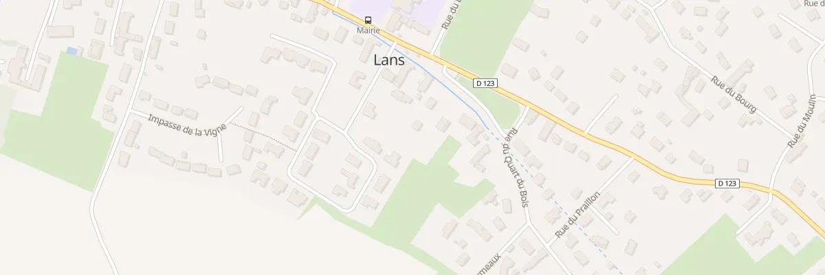 Plan du 2 All des Peupliers à Lans