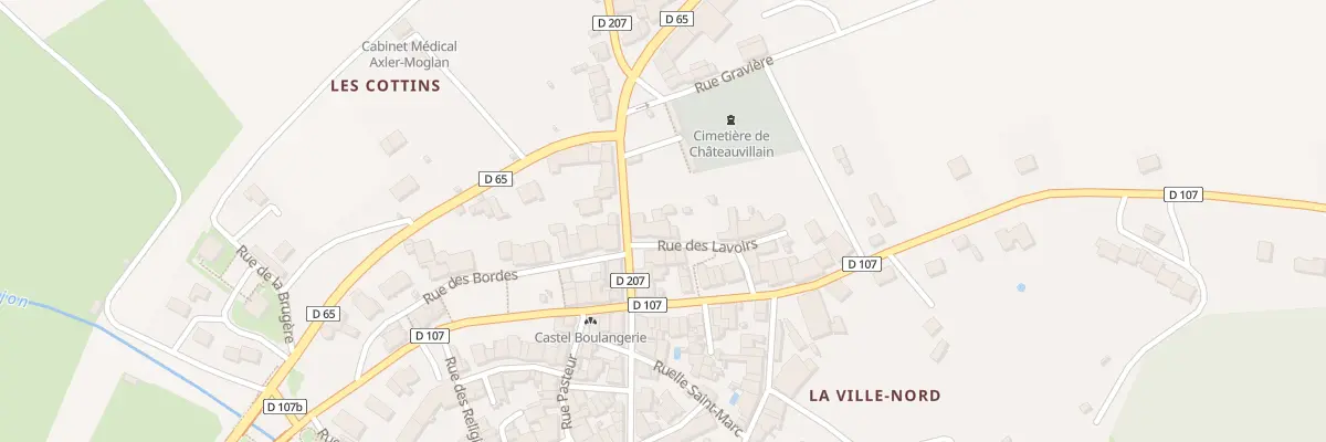 Plan du 1 Rue des Lavoirs à Châteauvillain