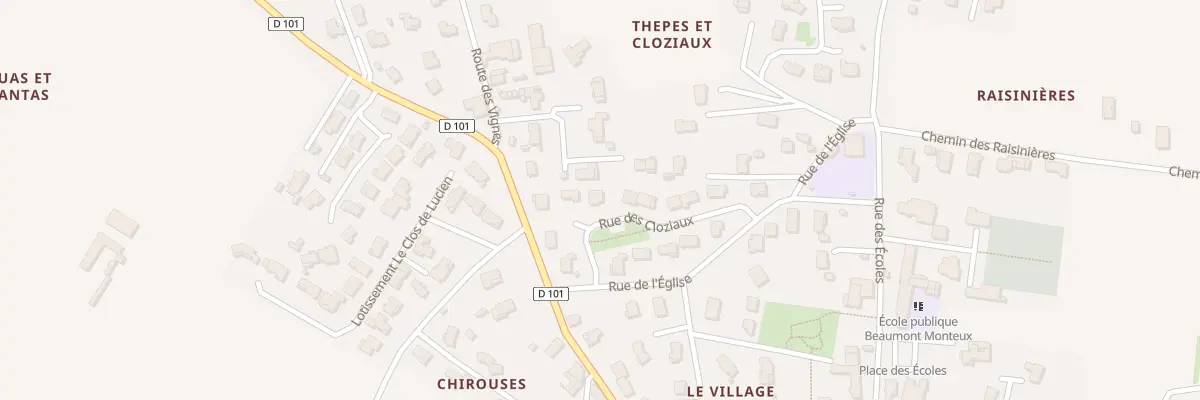 Plan du 5 Rue des Cloziaux à Beaumont-Monteux