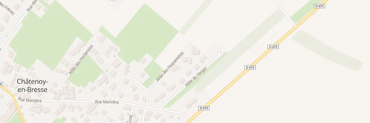 Plan du 13A All des Paquerettes à Châtenoy-en-Bresse
