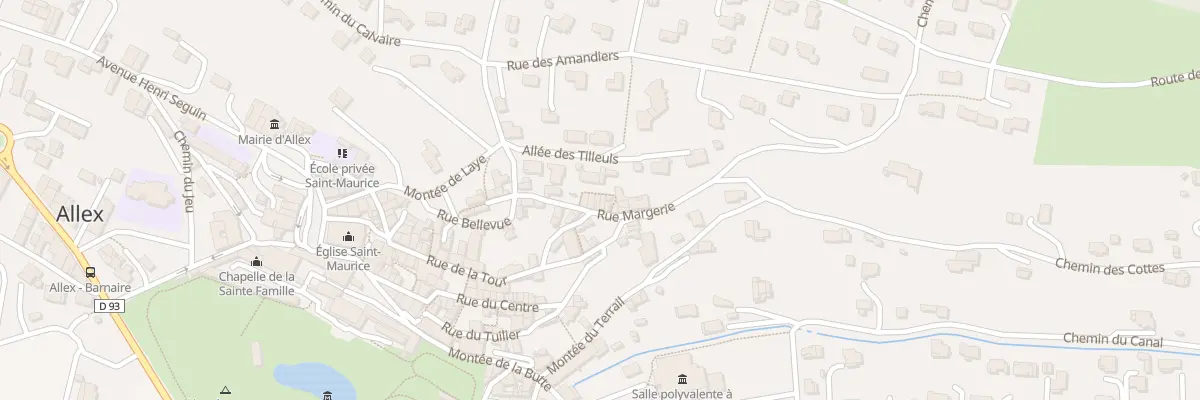 Plan du 5058 Le Village à Allex