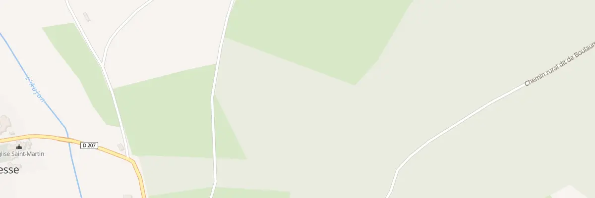 Plan du 9001 Les Envers Ouest à Châteauvillain