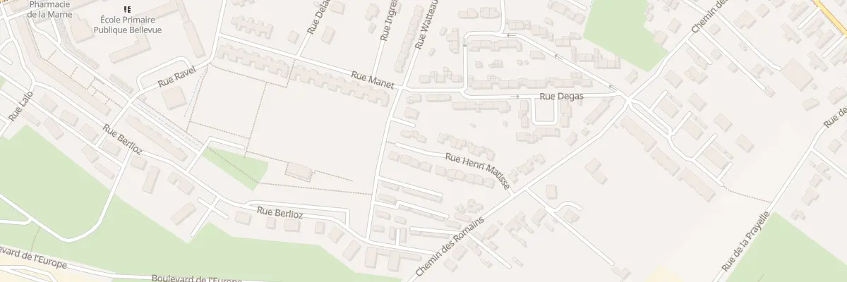 Plan du 13 Rue Henri Matisse à Sedan