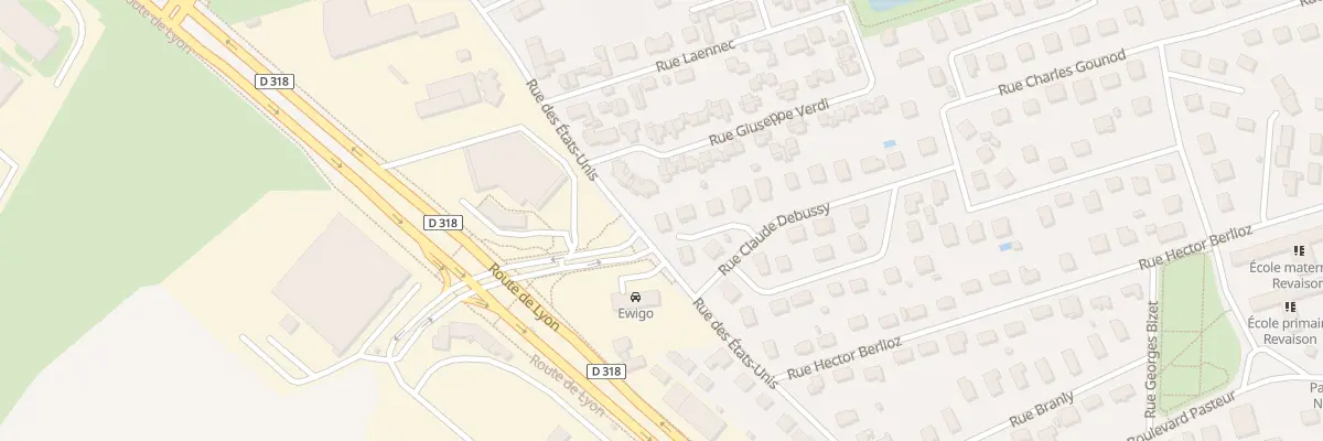 Plan du 48 Rue des Etats Unis à Saint-Priest