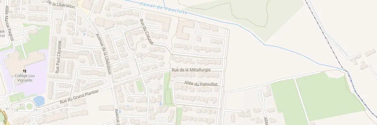 Plan du 95 Rue du Creuset à Vedène