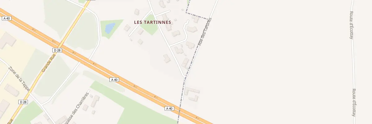 Plan du 401B Rue des Tartines à Saint-André-de-Bâgé