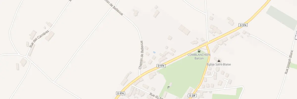 Plan du 4 Che de Bellevue à Comblanchien