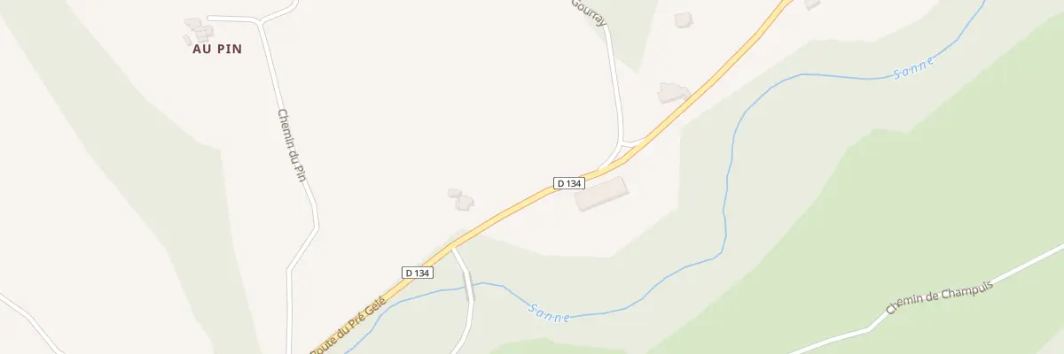 Plan du 101 Rte du Pre Gele à La Chapelle-de-Surieu