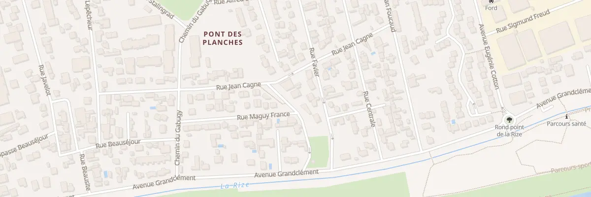 Plan du 20 Rue Favier à Vaulx-en-Velin