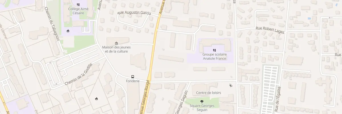 Plan du 45 Av Georges Rougé à Vaulx-en-Velin