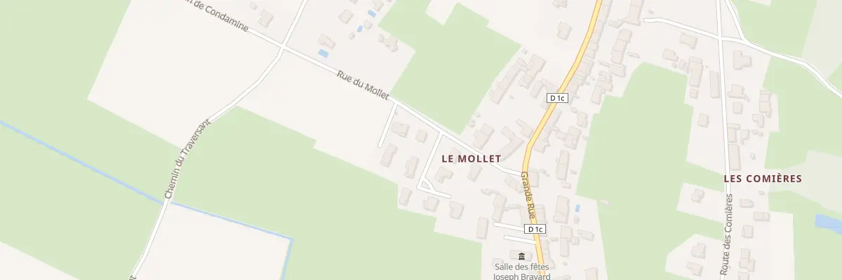 Plan du 136 Rue du Mollet à Reyssouze