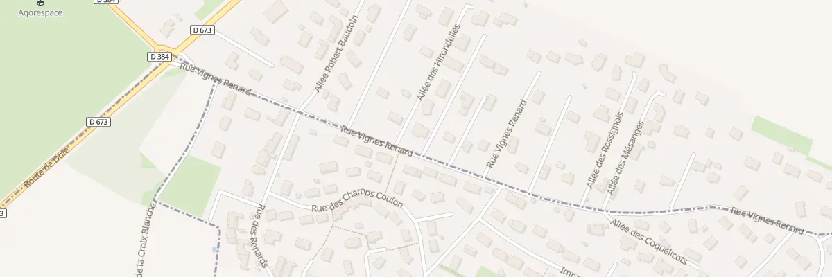Plan du 2 All des Hirondelles à Châtenoy-en-Bresse