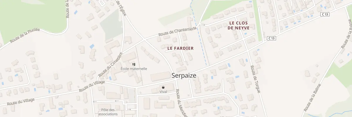 Plan du 9999 Le Village à Serpaize