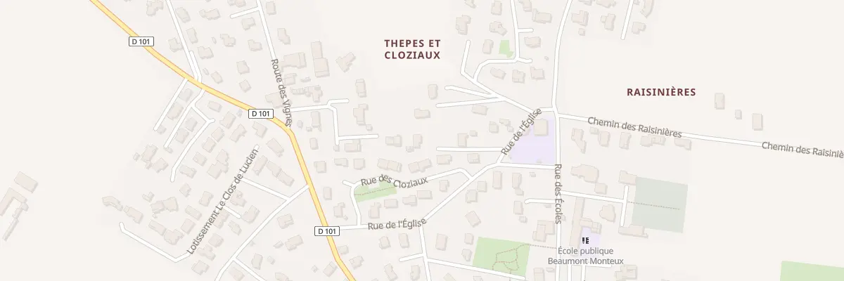 Plan du 6 Rue de l’Eglise à Beaumont-Monteux
