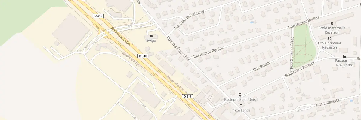 Plan du 39 Rue des Etats Unis à Saint-Priest