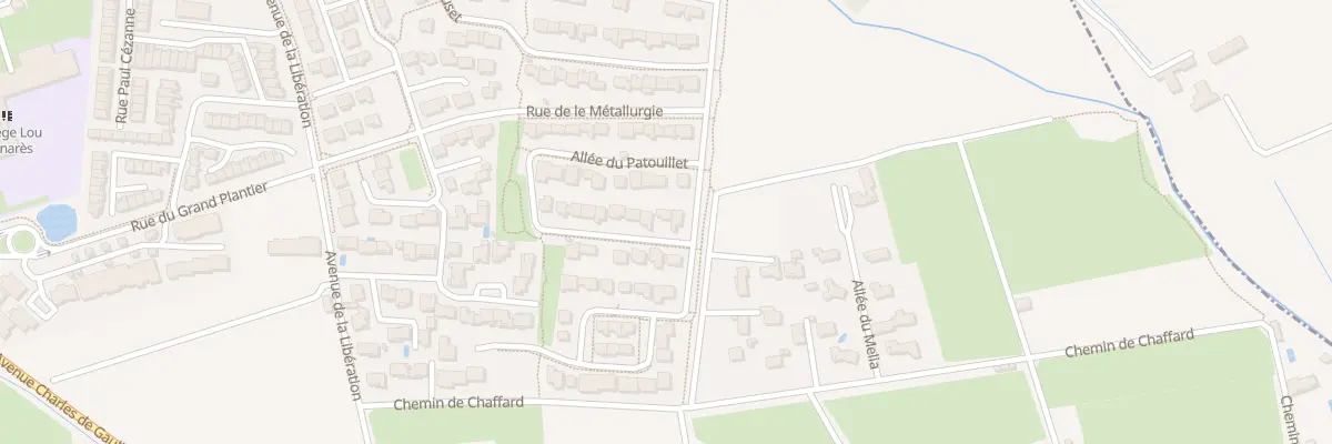 Plan du 286 All du Patouillet à Vedène