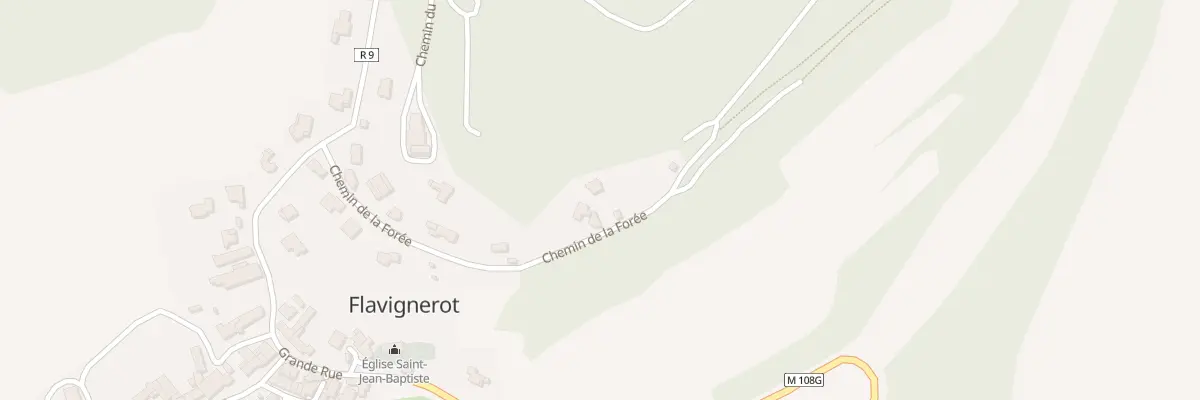 Plan du 13 Che de la Forée à Flavignerot