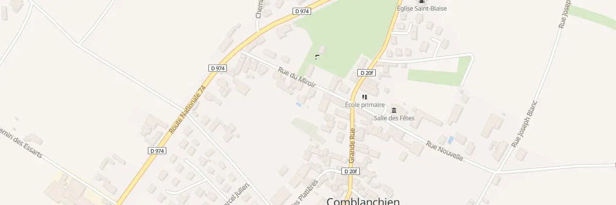 Plan du 5 Rue du Miroir à Comblanchien