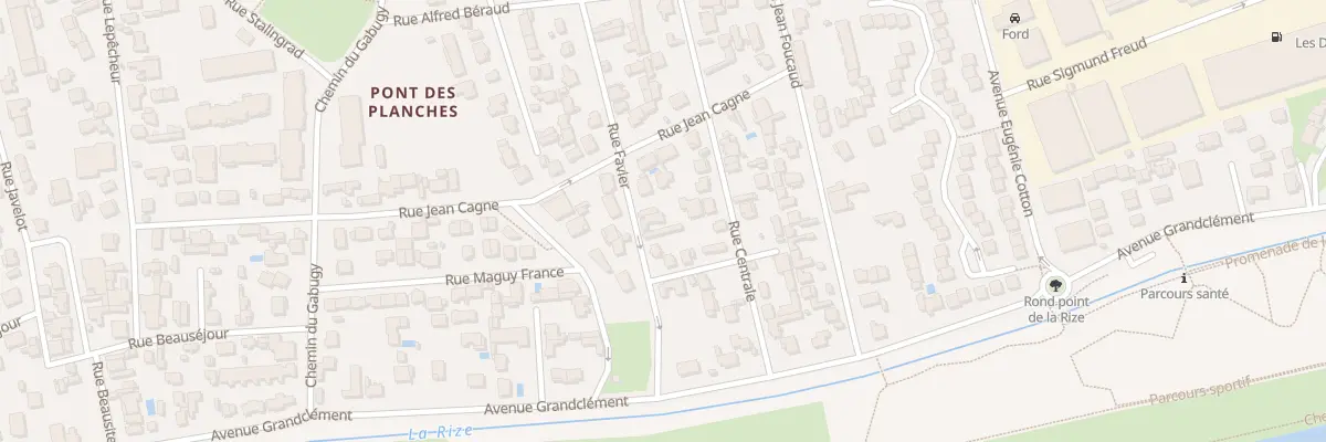 Plan du 29 Rue Favier à Vaulx-en-Velin