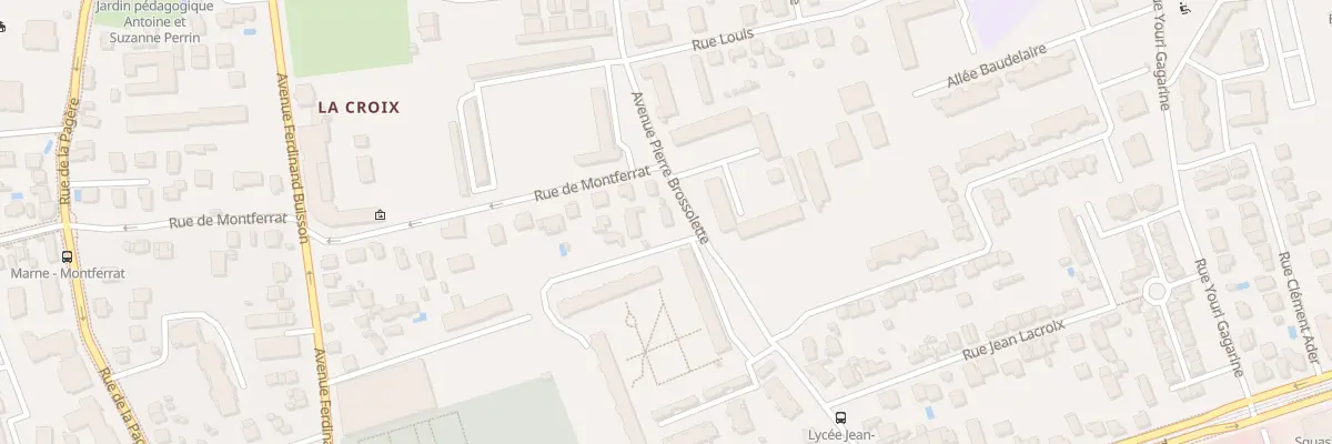 Plan du 104 Av Pierre Brossolette à Bron