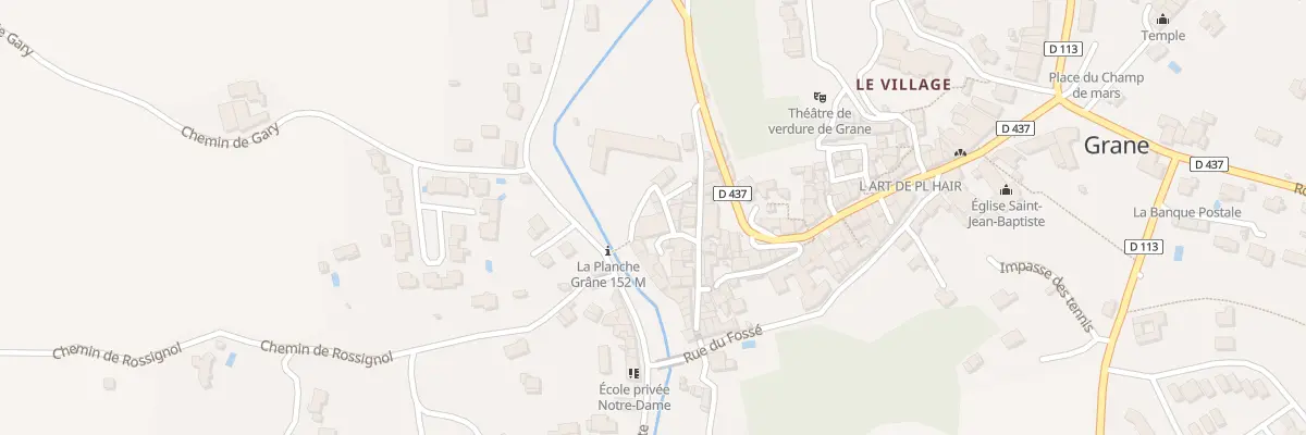 Plan du 5115 Le Village à Grane