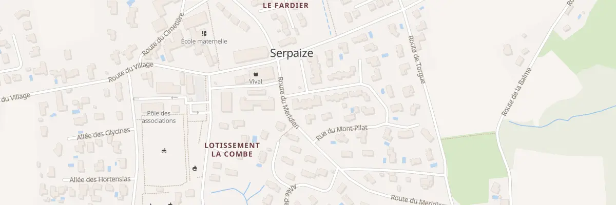 Plan du 9009 Rue du Mont Blanc à Serpaize