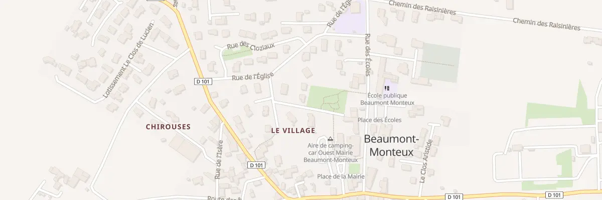 Plan du 14 Pas des Bayards à Beaumont-Monteux