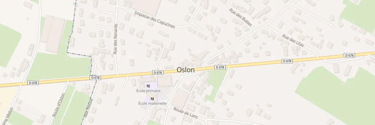 Plan du 11 Rte de St Germain du Bois à Oslon