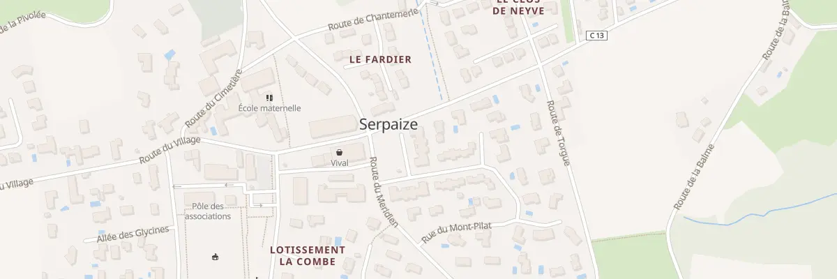 Plan du 9015 All des Mesanges à Serpaize
