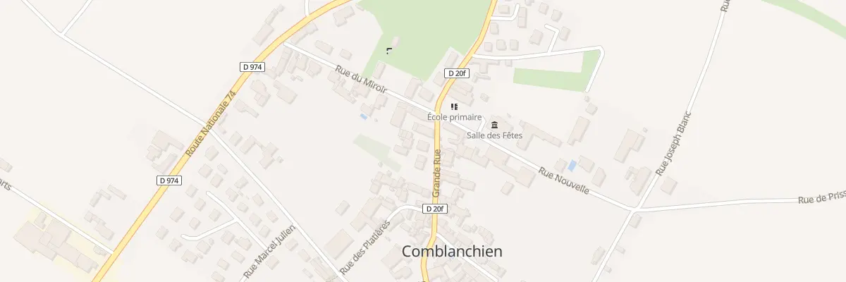 Plan du 6 Gr Grande Rue à Comblanchien
