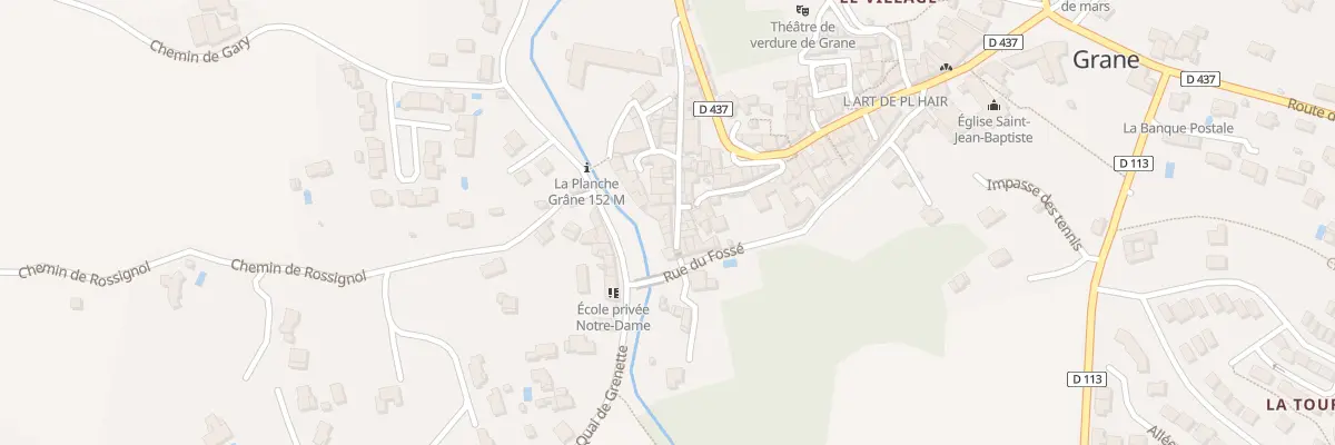 Plan du 5125 Le Village à Grane