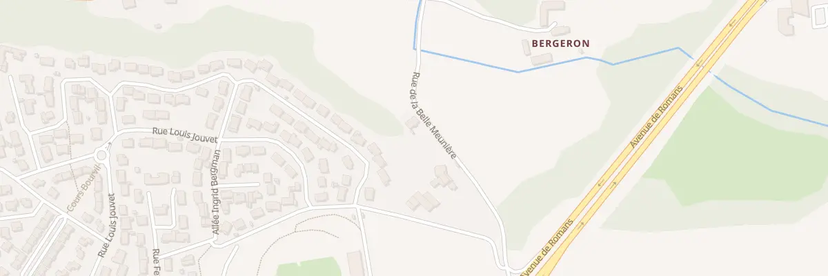 Plan du 64 Rue de la Fontaine du Treuil à Valence
