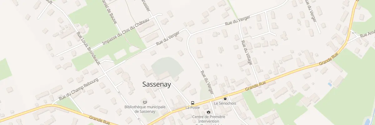 Plan du 3 Rue du Verger à Sassenay