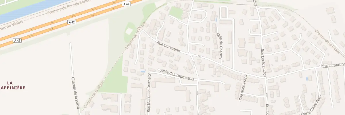 Plan du 12 Rue Lamartine à Vaulx-en-Velin