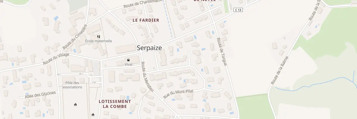 Plan du 9015 Rue du Mont Blanc à Serpaize