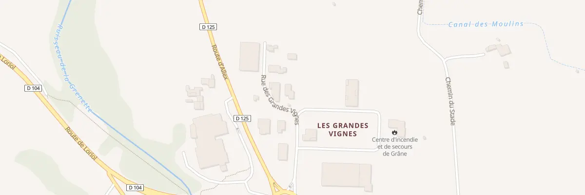 Plan du 150 Les Grandes Vignes à Grane