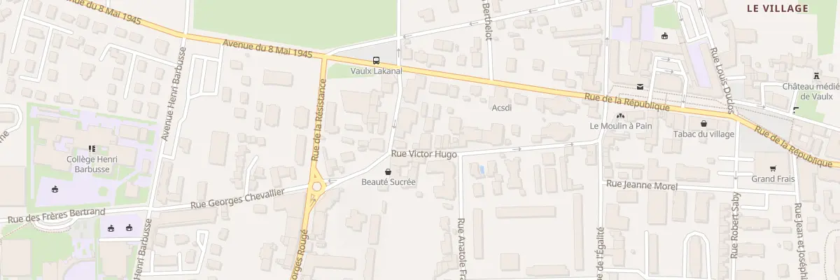 Plan du 3 Rue Victor Hugo à Vaulx-en-Velin