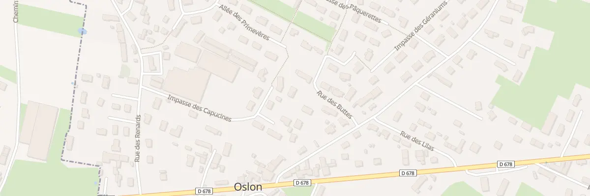 Plan du 5 Rue des Buttes à Oslon