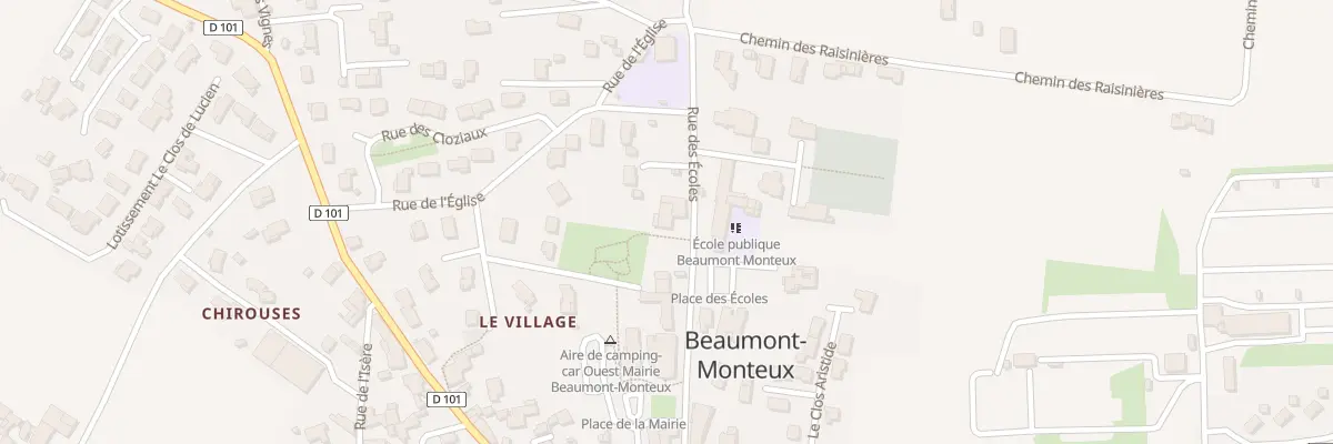 Plan du 13 Rue des Ecoles à Beaumont-Monteux