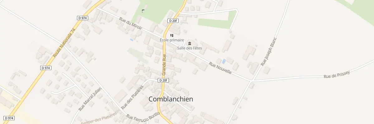 Plan du 6 Rue Nouvelle à Comblanchien