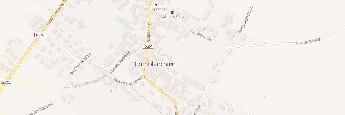 Plan du 13E Gr Grande Rue à Comblanchien