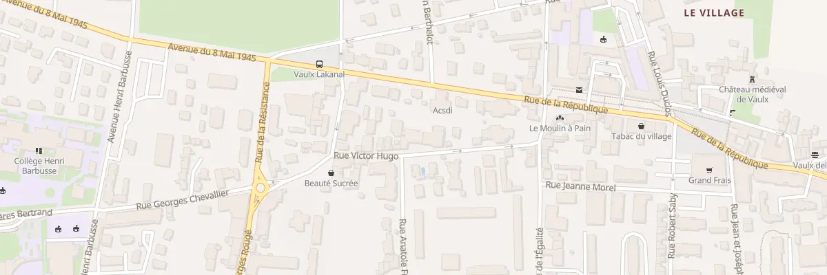 Plan du 15 Rue Victor Hugo à Vaulx-en-Velin