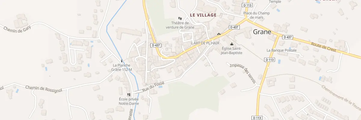 Plan du 5082A Le Village à Grane