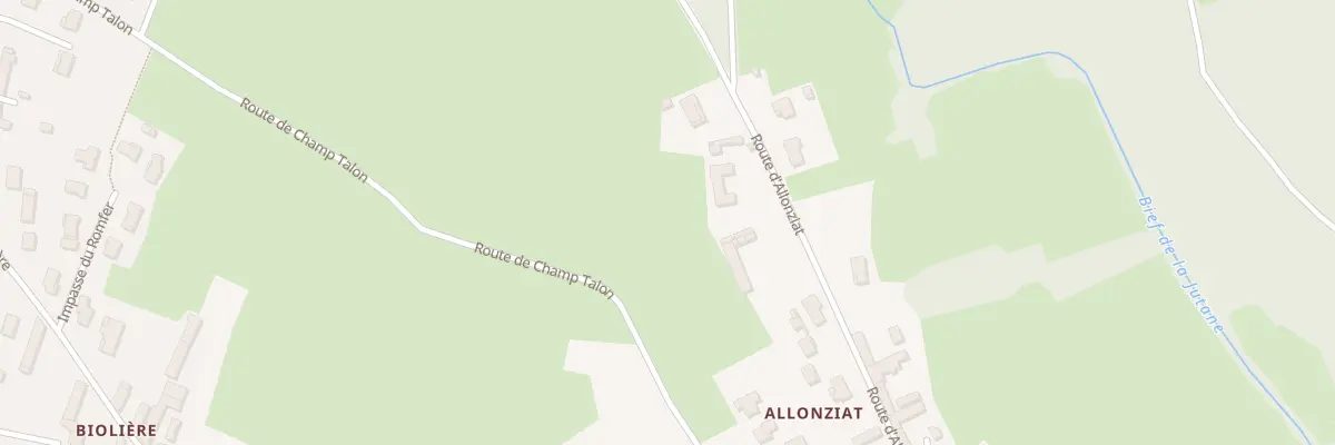Plan du 736 Rte d’Allonziat à Ozan