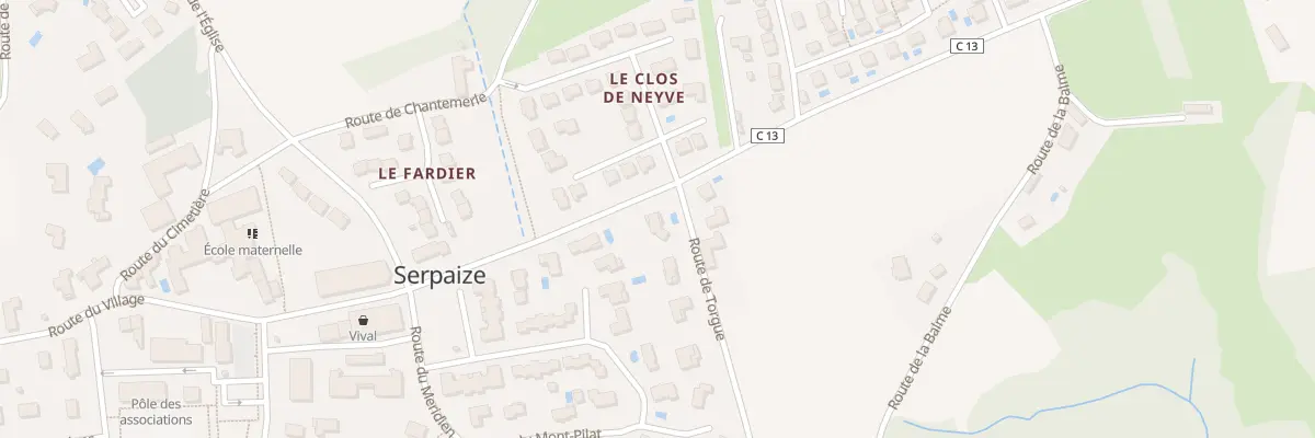 Plan du 14 Rte de la Ravat à Serpaize