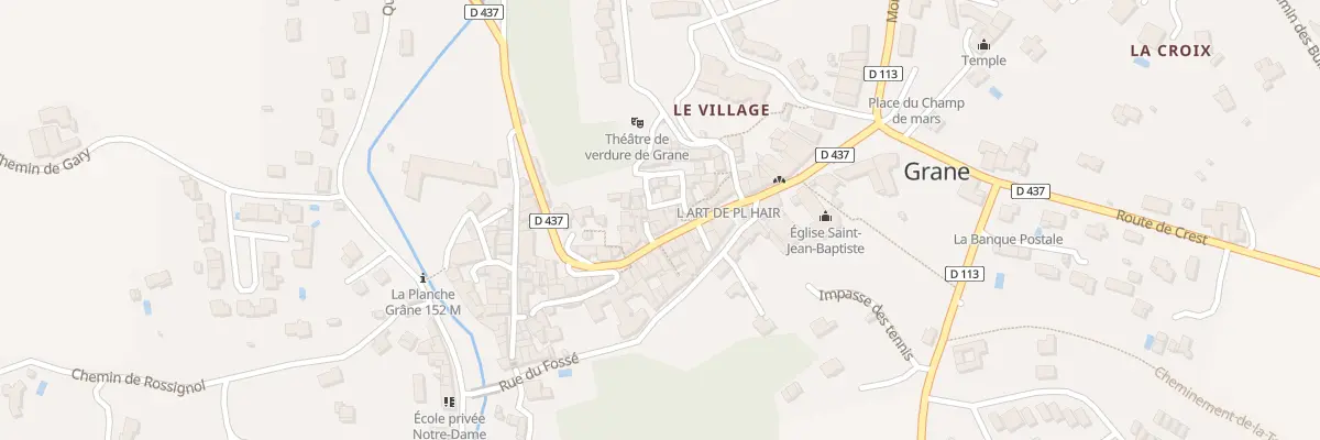 Plan du 5026 Le Village à Grane