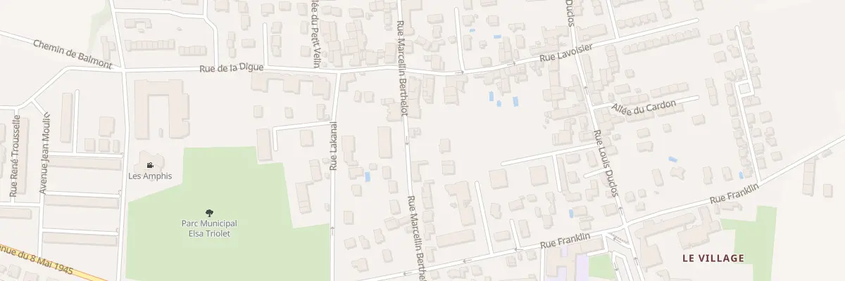 Plan du 22 Rue Marcellin Berthelot à Vaulx-en-Velin