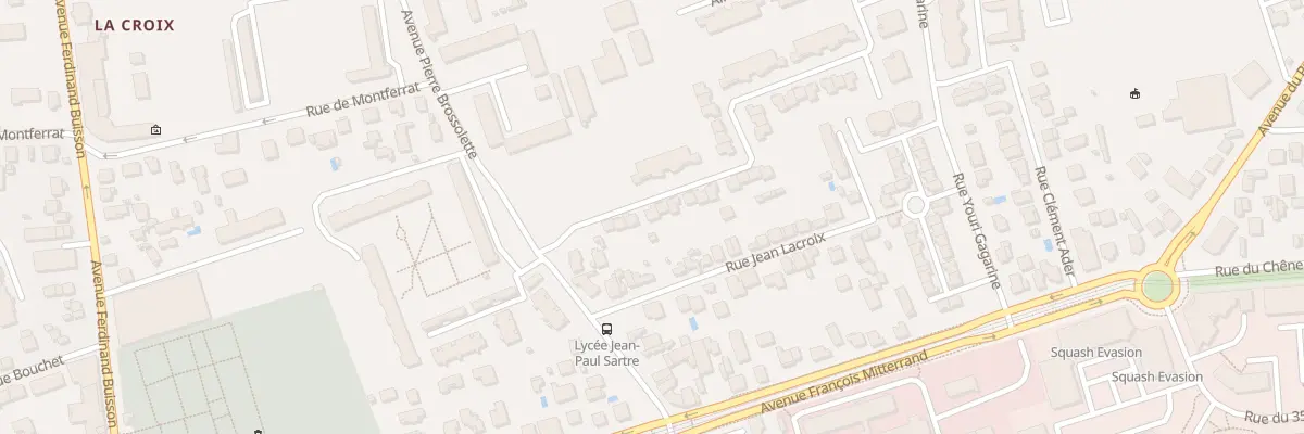 Plan du 14 Rue Verlaine à Bron
