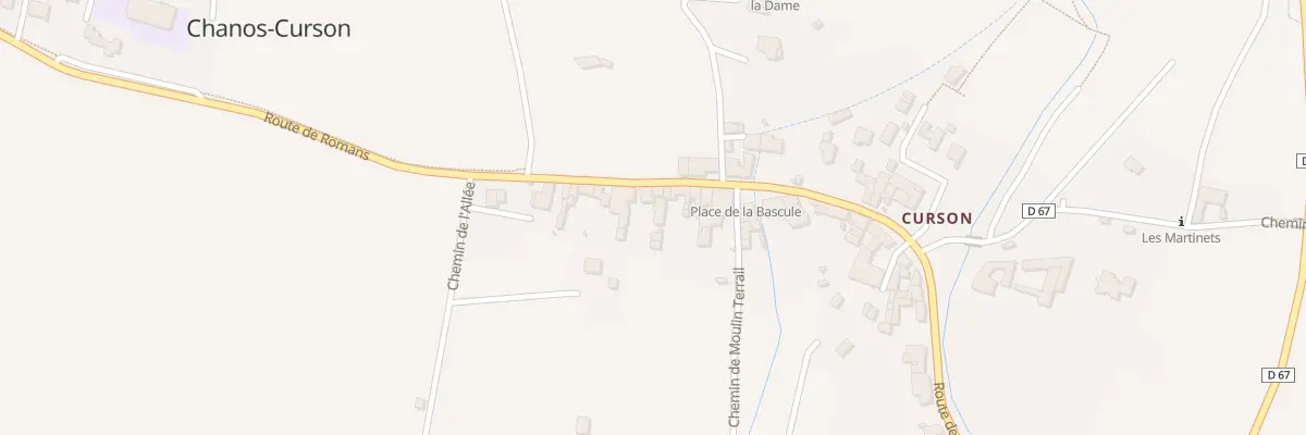 Plan du 320 Rte de Romans à Chanos-Curson