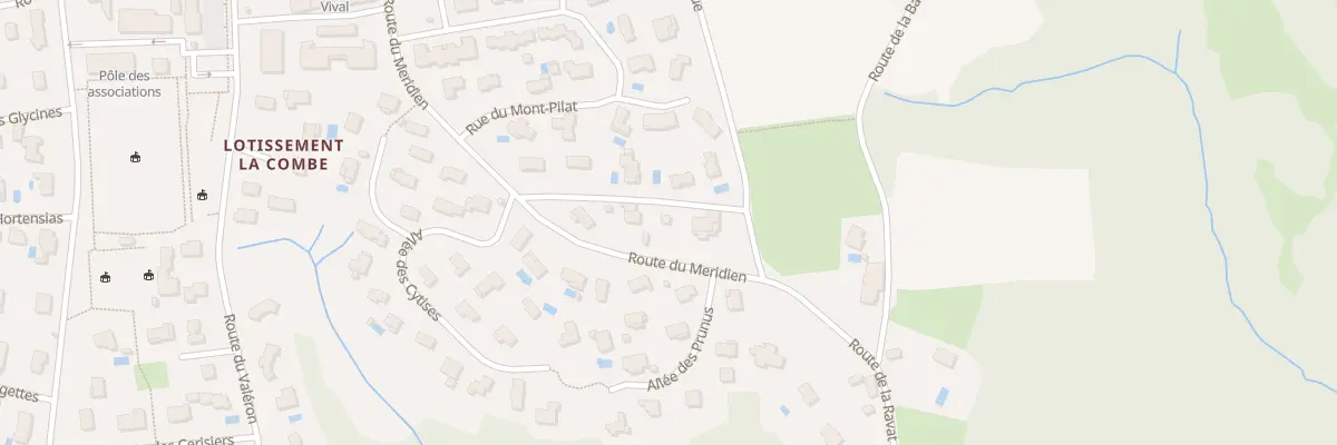 Plan du 44 Rte des Cypres à Serpaize